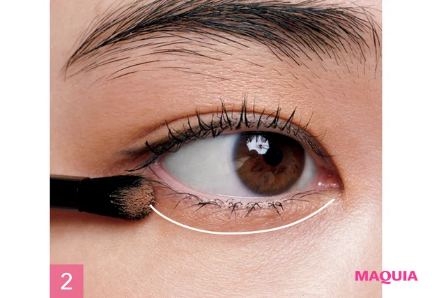 アイメイク 奥二重 長井かおり 陰影感をオン