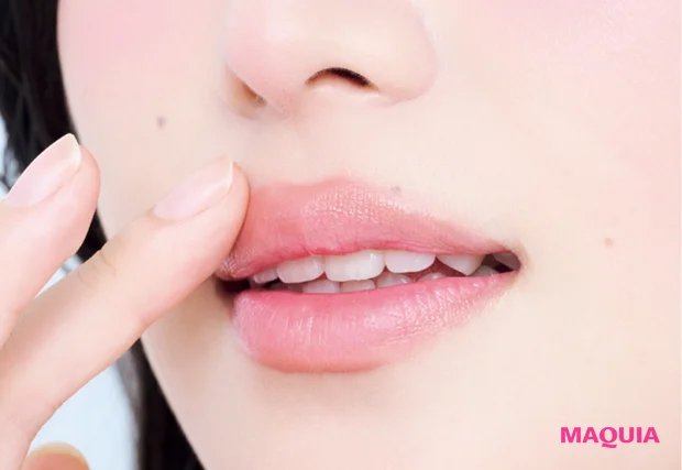 多幸感メイク いむたん リップメイク 指でぼかす