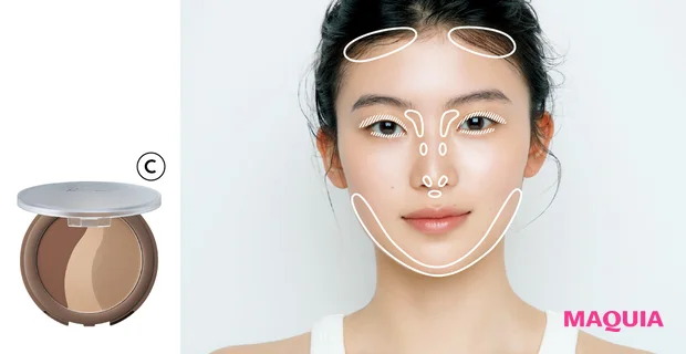 パウダリーファンデ＋シェーディングで自然に小顔！ 長井かおり式・小顔見せベースメイク_12