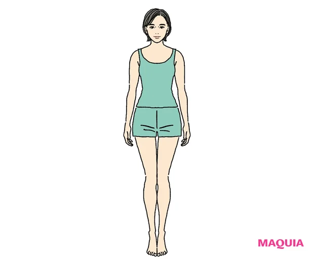 骨格ストレート/イラスト