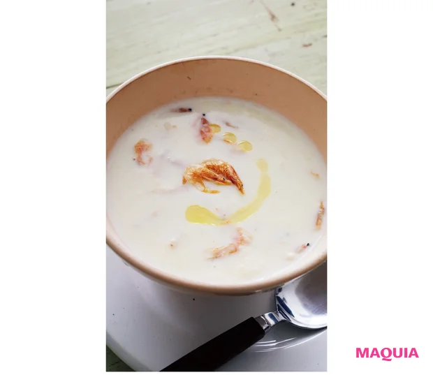 小えびとじゃがいものミルクスープ