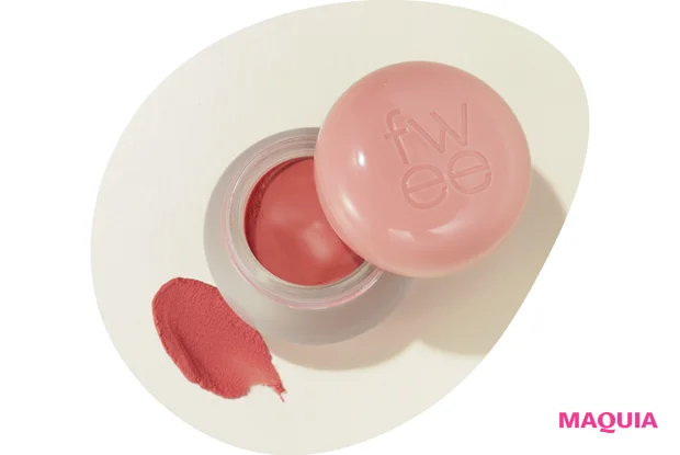 本田翼 崩さない ベースメイク fwee(フィー) リップアンドチークブラーリー プリンポット Without