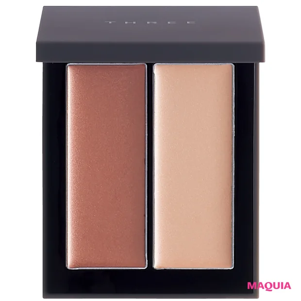 コスメ メイクトレンド ミーハー派 THREE シマリング グロー デュオ R 01