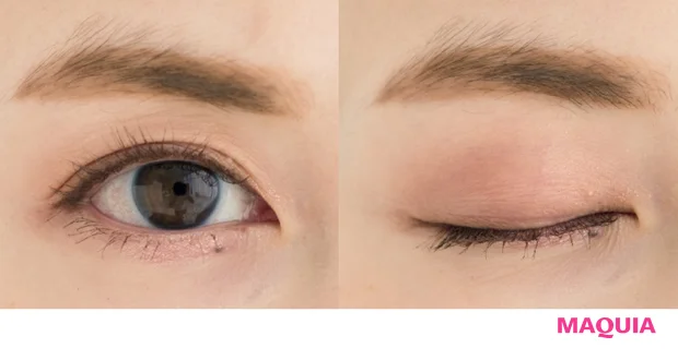 ブラウン1色でカジュアル陰影Eyeに!眉バランスと一重、奥二重メイクバランスもレクチャー_3