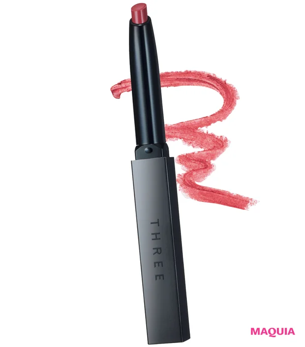 桐谷美玲さんはTHREEの細リップが推し! 真っ先に使いたい春新色で主役顔メイク_2