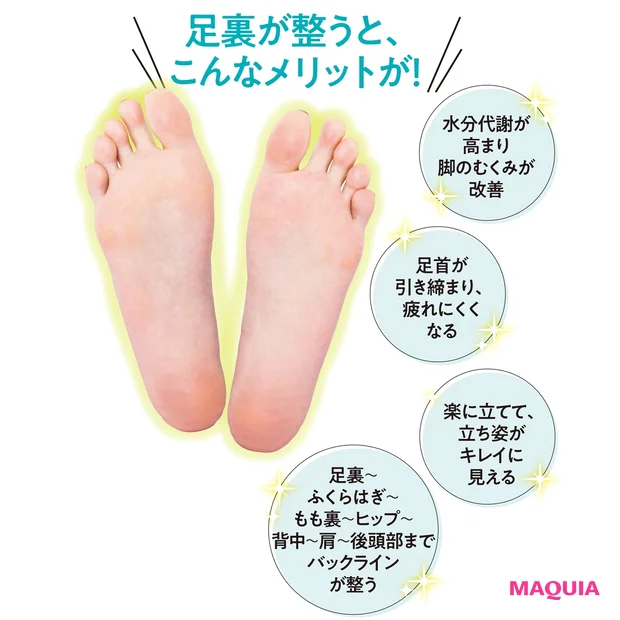 足裏が整うと、こんなメリットが!