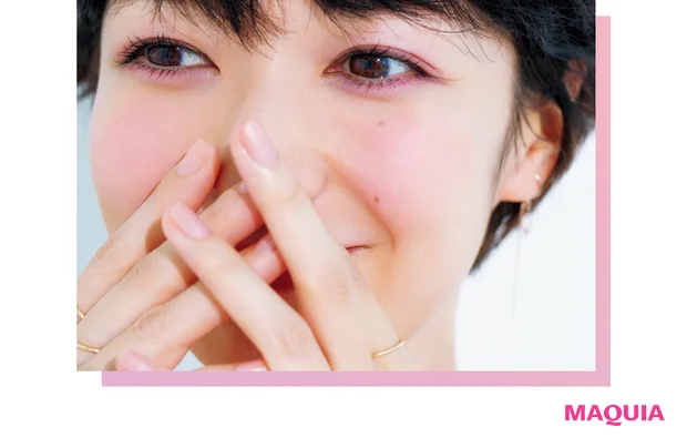 青みピンクでピュアな透明感を