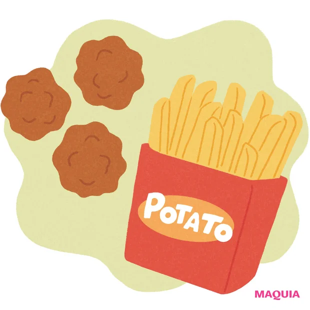 「唐揚げ」「ポテト」が無性に食べたいとき、実はこの栄養素不足かも!【足りてない栄養素わかる図鑑】