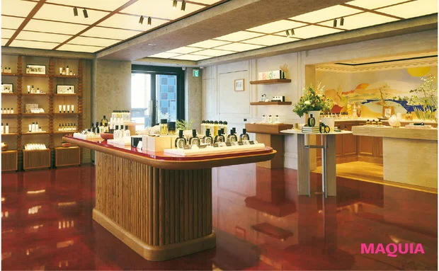 表参道のおすすめフレグランスショップ DIPTYQUE Omotesando　ディプティック 表参道 内観