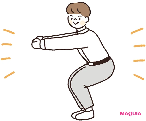 思いついたらすぐ行動派におすすめの休み方 仕事の合間にスクワット