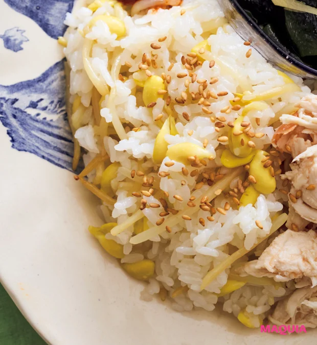 料理家 長谷川あかりさん 体すっきりワンプレート 【主食】レンチン豆もやしの混ぜごはん