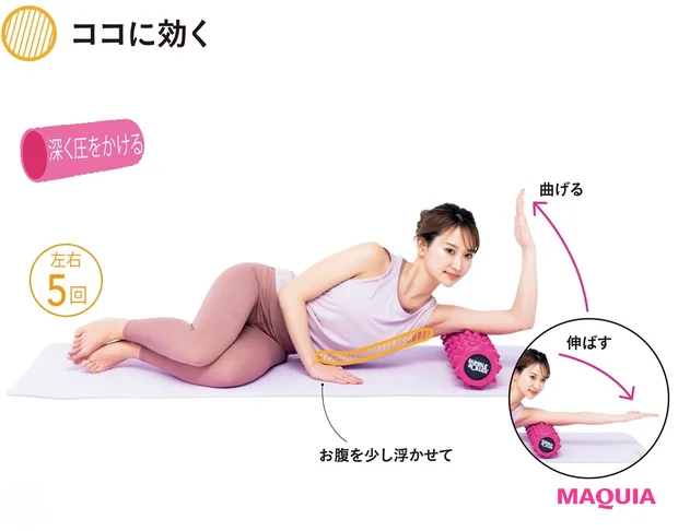 腕の曲げ伸ばしを繰り返す