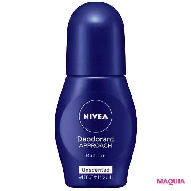 ニベア   デオドラント  アプローチ  ロールオン 無香料 ［医薬部外品］¥780（編集部調べ）／ニベア花王