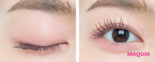 2026年春新作コスメ ケイト バウンシーチークシャドウ PK-2 二重の仕上がり