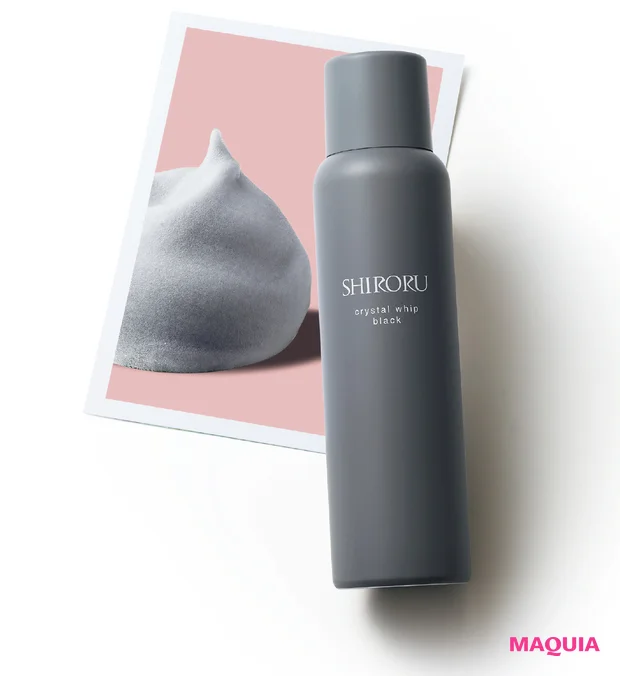 マキア 毛穴ケア 洗顔 SHIRORU クリスタルホイップ ブラック レビュー