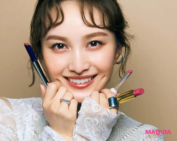 百田夏菜子さんの最愛リップセレクション。「リップに求めるのは潤い感!」