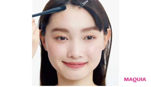 しっとりパウダーを気になる部分のみに塗布