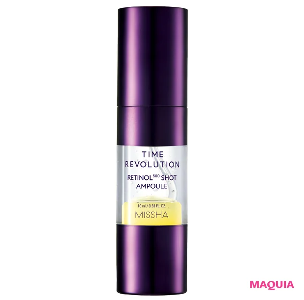 マキア 毛穴ケア おすすめ ミシャ タイムレボリューション レチ500ショット美容液