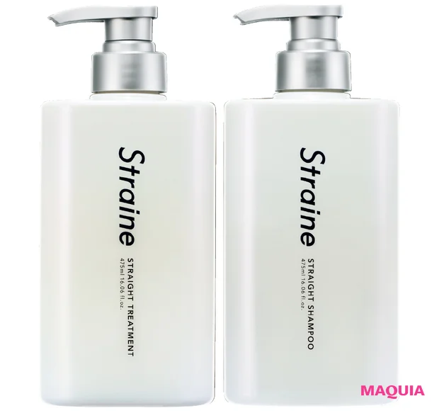 マキア　ヘアケア　おすすめ　ストレイン ストレートシャンプー  トリートメント ホワイトブロッサムの香り