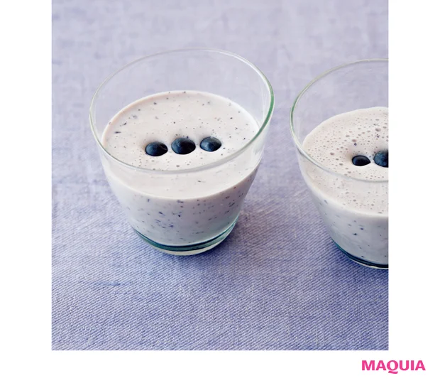 アントシアニンでエイジングケアも ブルーベリーの甘酒スムージー