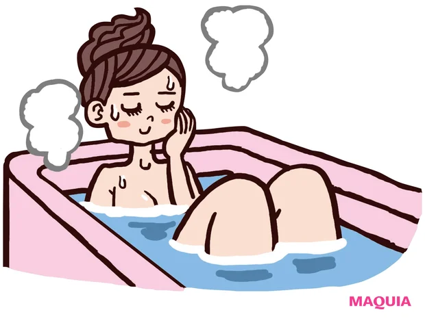 入浴中イラスト