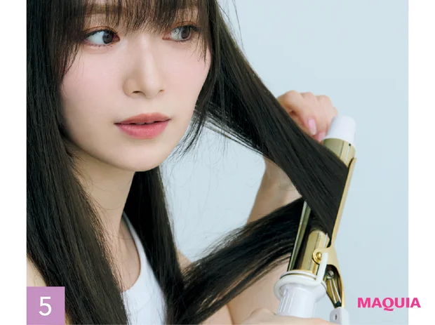 櫻坂46 守屋麗奈 ヘアセット カールアイロン 内巻き