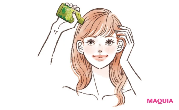 1 シャンコン後の頭皮と髪に