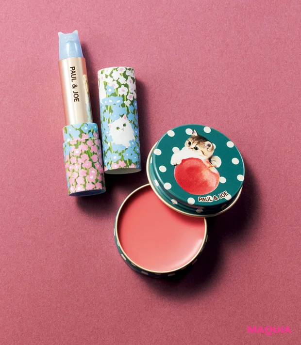 元乃木坂46　与田祐希 クリスマスコフレ 2025 ポール＆ジョー（左）スパークリング リップスティック リミテッド 002（ケース付き） （右）リップ コンディショニング バーム リミテッド 003