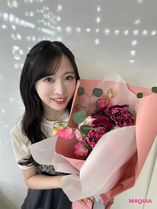 AKB48小栗有以さんマキア4月号オフショット【“崩れない”アイドルメイク】PhotoGallery_6