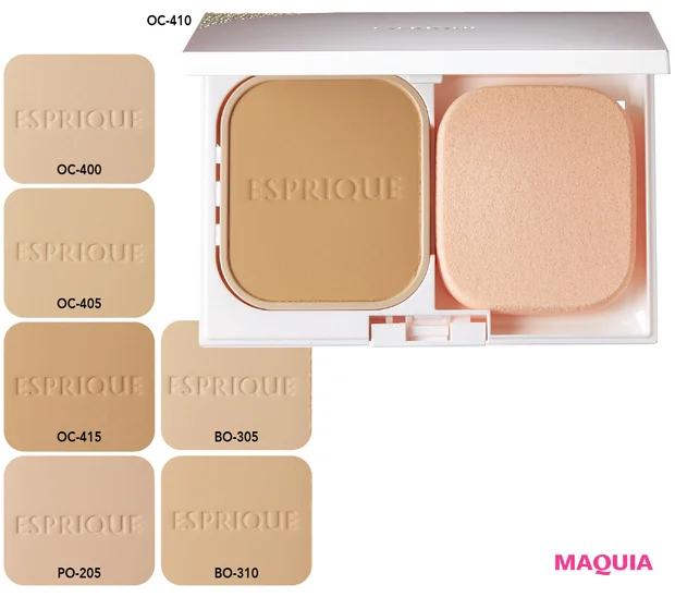 マキア　パウダーファンデーション　ベースメイク　おすすめ　長井かおり　エスプリーク　メルティセラム グロウパウダー