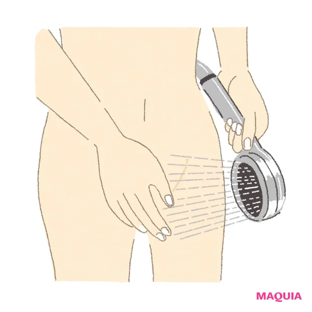 デリケートゾーンの洗い方 1.お湯で予洗い