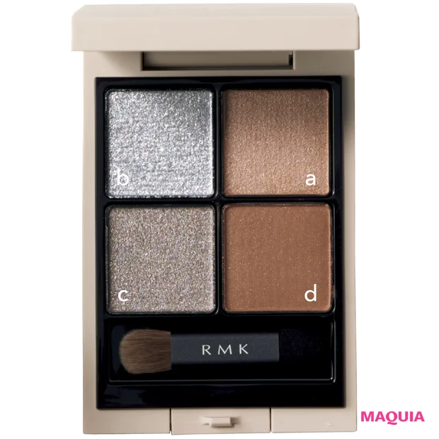 春新色でしたいトレンドメイク 元乃木坂46 与田祐希 RMK シンクロマティック アイシャドウパレット EX-17