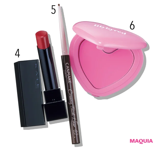 マキア　リップ　おすすめ　櫻坂46　守屋麗奈　キャンメイク　ケイト リップモンスター　リリーバイレッド