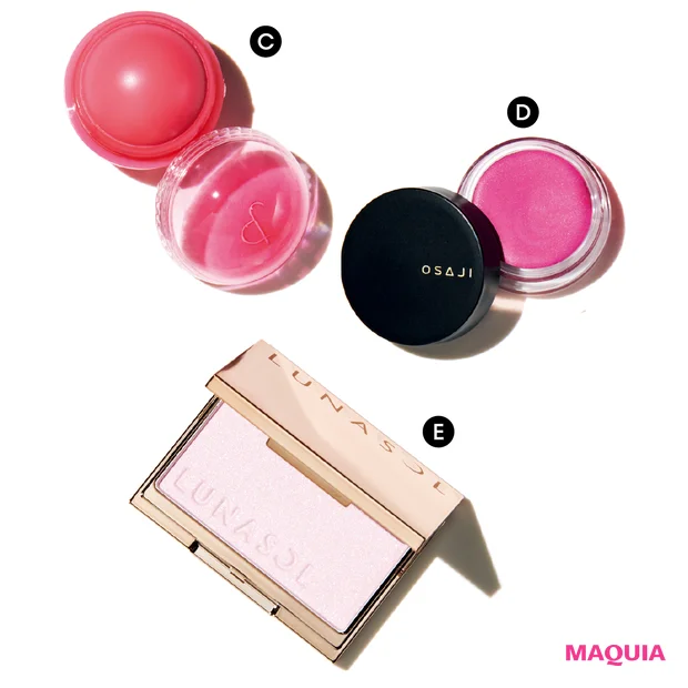 笹本恭平 秋 チーク ロムアンド ジューシーロールチーク 03 OSAJI ニュアンス フェイスカラー EX03 ルナソル カラーリングシアーチークス（グロウ） EX14 