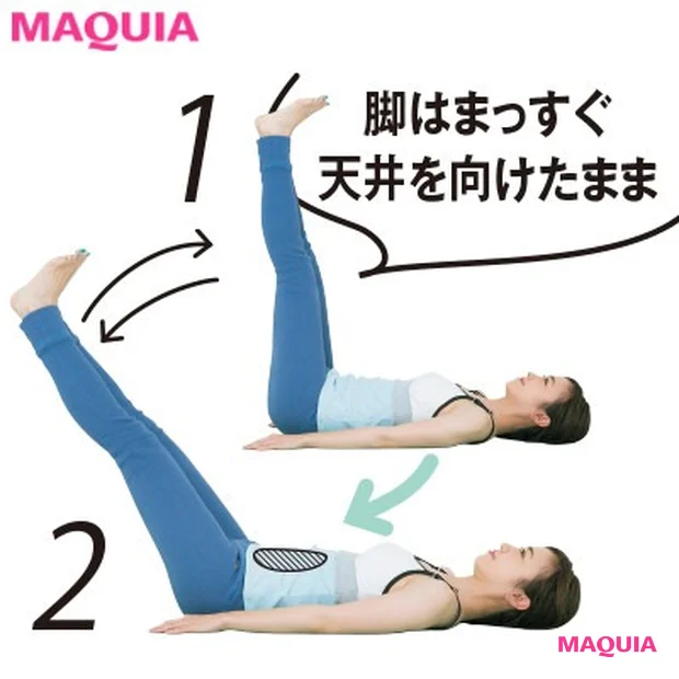 【洋梨型さんにおすすめのダイエット】下腹部に効く「レッグレイズ 」