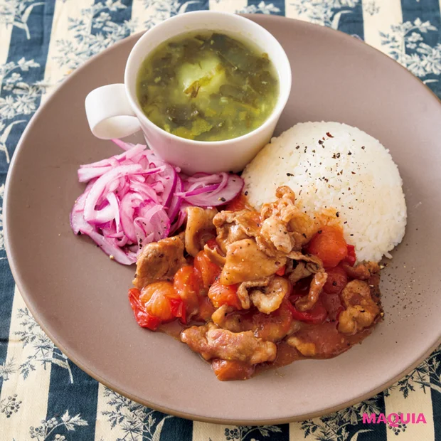 【長谷川あかりさんのワンプレートごはん】血行促進で「代謝アップ」プレート！ピリ辛主菜やスープで体がポカポカに