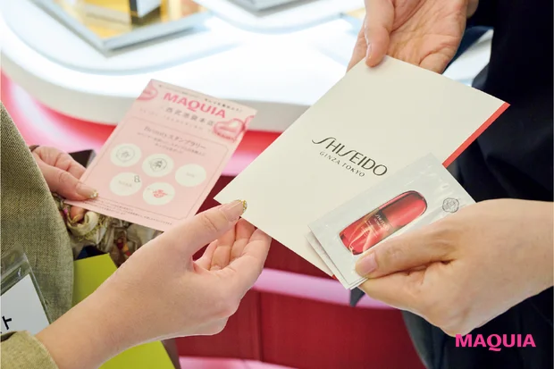 マキアサロン美容バスツアー2025 西武池袋本店3階コスメティックスフロアで製品をお試し