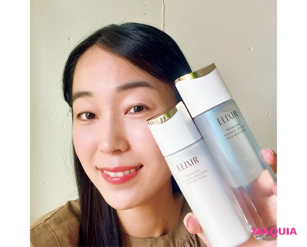 マキア　エリクシール リフトモイスト ローション エマルジョン　使用感　新作コスメ　レビュー