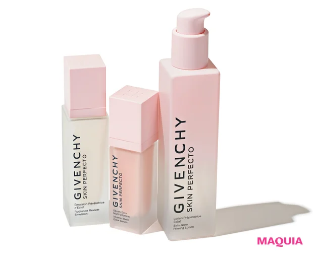 スキン PFCT(右から)ローション 200ml ¥7150、セラム 30ml ¥10340、エマルジョン 50ml ¥9900/パルファム ジバンシイ