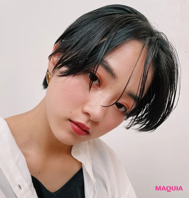 黒髪でも色っぽいショートボブ 30代 40代の髪のパサつきもカバーできる最旬ヘア22 Happy Plus ハピプラ