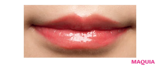 マキアージュ エッセンスジェル ルージュ PK323 使用イメージ