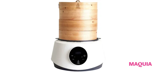 小嶋陽菜のお気に入り美容アイテム 電気蒸し器O'MUSU