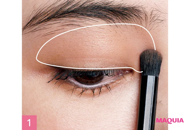 アイメイク 奥二重 長井かおり 骨格を引き立てる