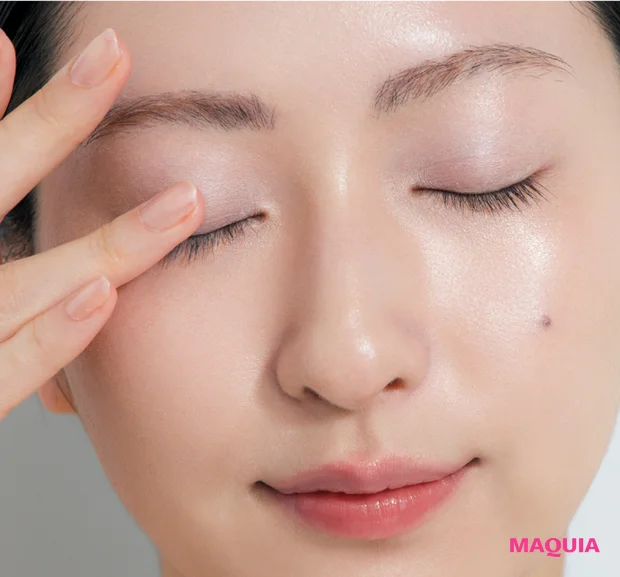 千吉良恵子さんのゆらぎ肌・敏感肌のメイクテクニック なるべく手を使ってなじませる