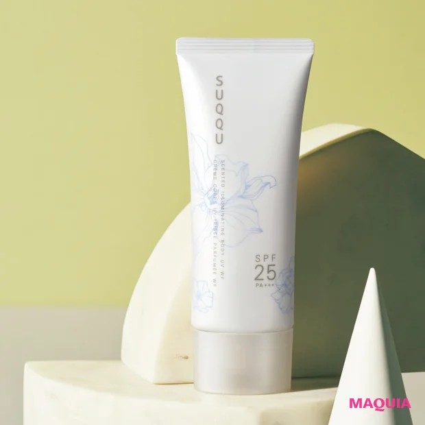 センティッド イルミネイティング ボディ UV WF SPF25•PA+++ 100g ¥4950/SUQQU(6/4限定発売)