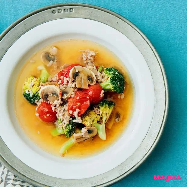 ダイエッター必見！ Atsushiさんの「タンパク質」が摂れるレンチン美容スープ