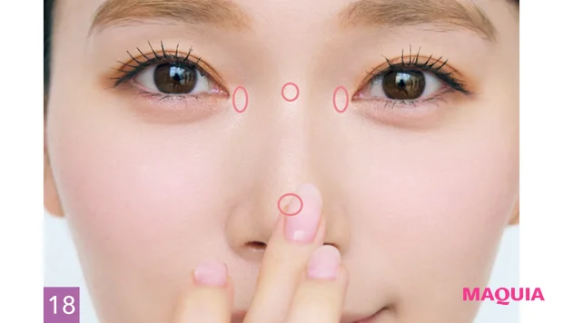 櫻坂46 守屋麗奈 セルフメイク 秋 ハイライターは小さな点置きで華やかさを散らす