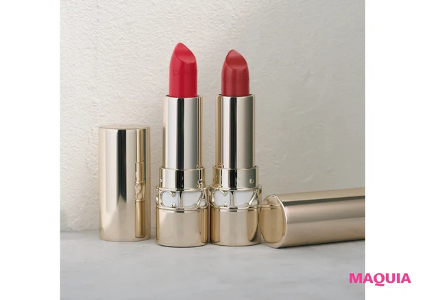 ジョリ ルージュN サテン（右から） 752、773 各￥4180／クラランス（9/15発売）