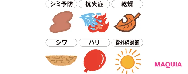 シミ予防 抗炎症 乾燥 シワ ハリ 紫外線対策