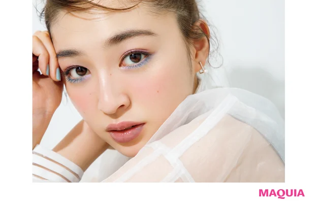 “クールでポップな夏の定番ブルーに アプリコットとライラックで 華やぎを添えて上品に” ――― by K.Chigira